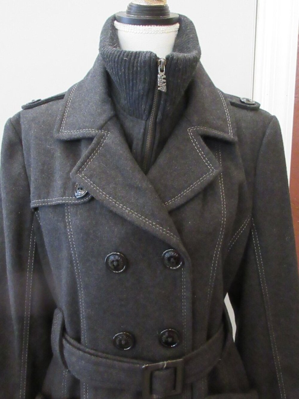 Women's M60 Miss Sixty wool blend coat, XL